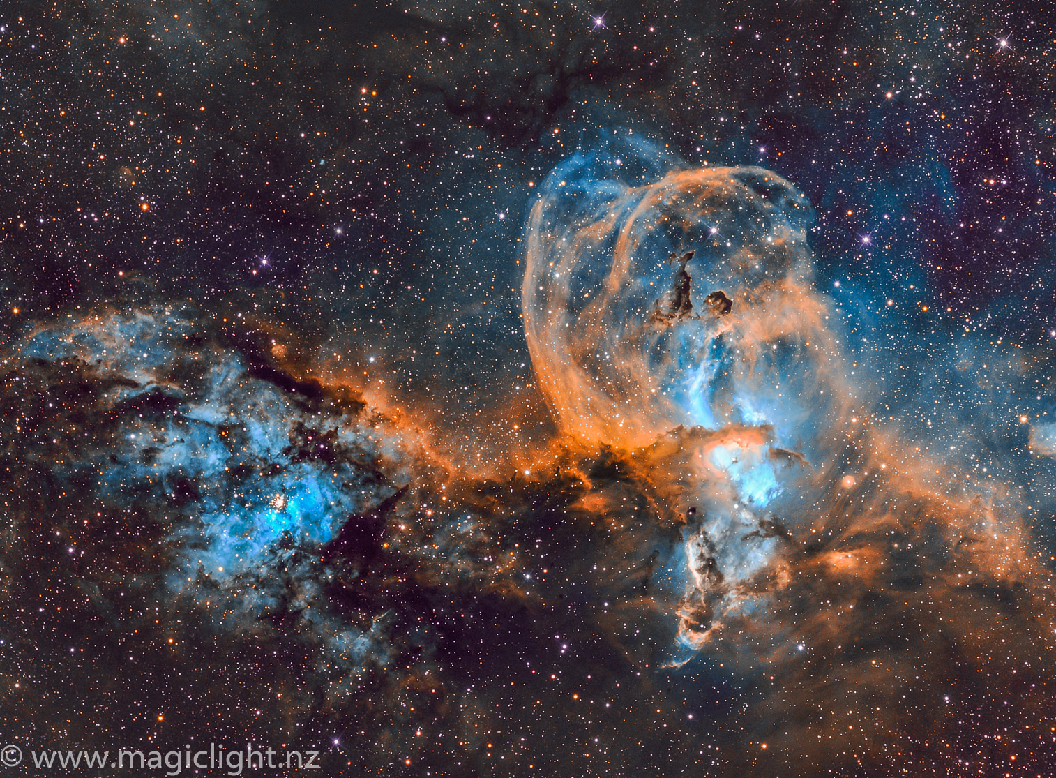 NGC 3576 (Statue of Liberty Nebula)