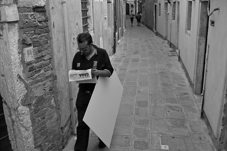 Off To Work, Venice 2010